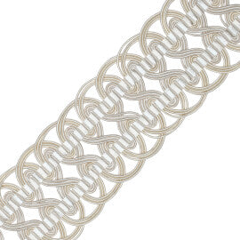 2.6" Aurelia Crete Trim by Samuel & Sons in Ivory