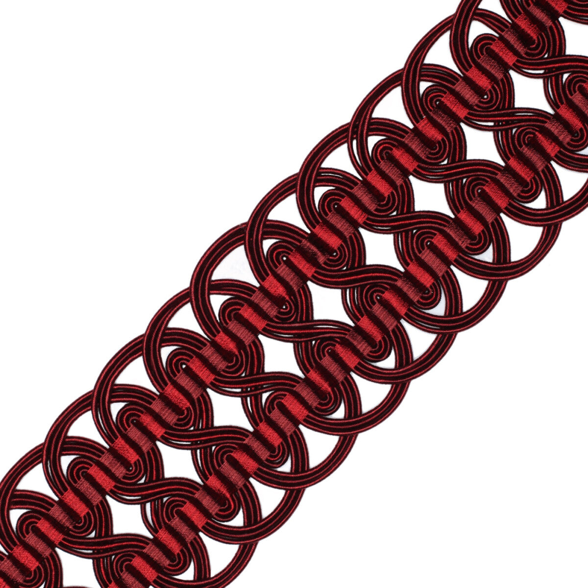 2.6" Aurelia Crete Trim by Samuel & Sons in Beaujolais