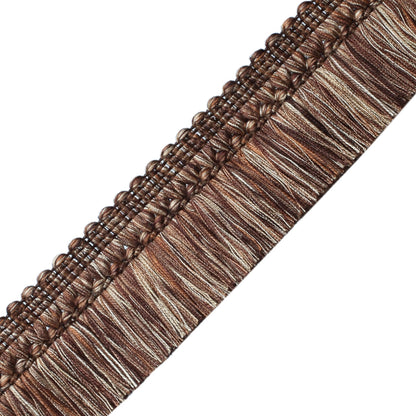 Aurelia Brush Fringe Trim by Samuel & Sons in Chocolate, BR-56131-01, swatch