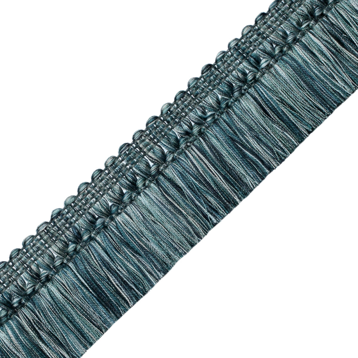 Aurelia Brush Fringe Trim by Samuel & Sons in Aquamarine, BR-56131-03, swatch