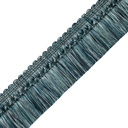 Aurelia Brush Fringe Trim by Samuel & Sons in Aquamarine, BR-56131-03, swatch