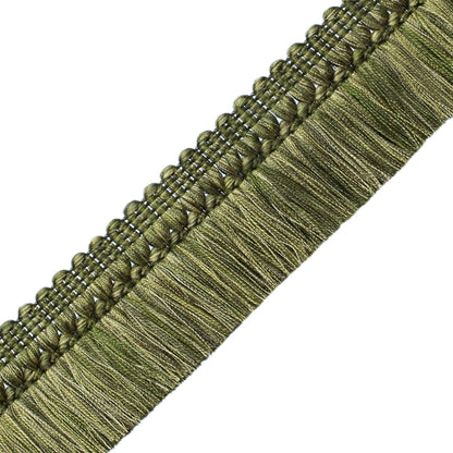 Aurelia Brush Fringe Trim by Samuel & Sons in Loden, BR-56131-13, swatch