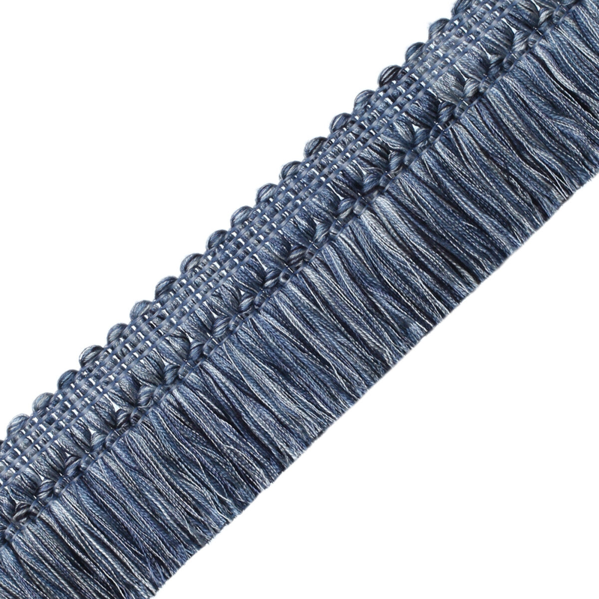 Aurelia Brush Fringe Trim by Samuel & Sons in Sapphire, BR-56131-19, swatch