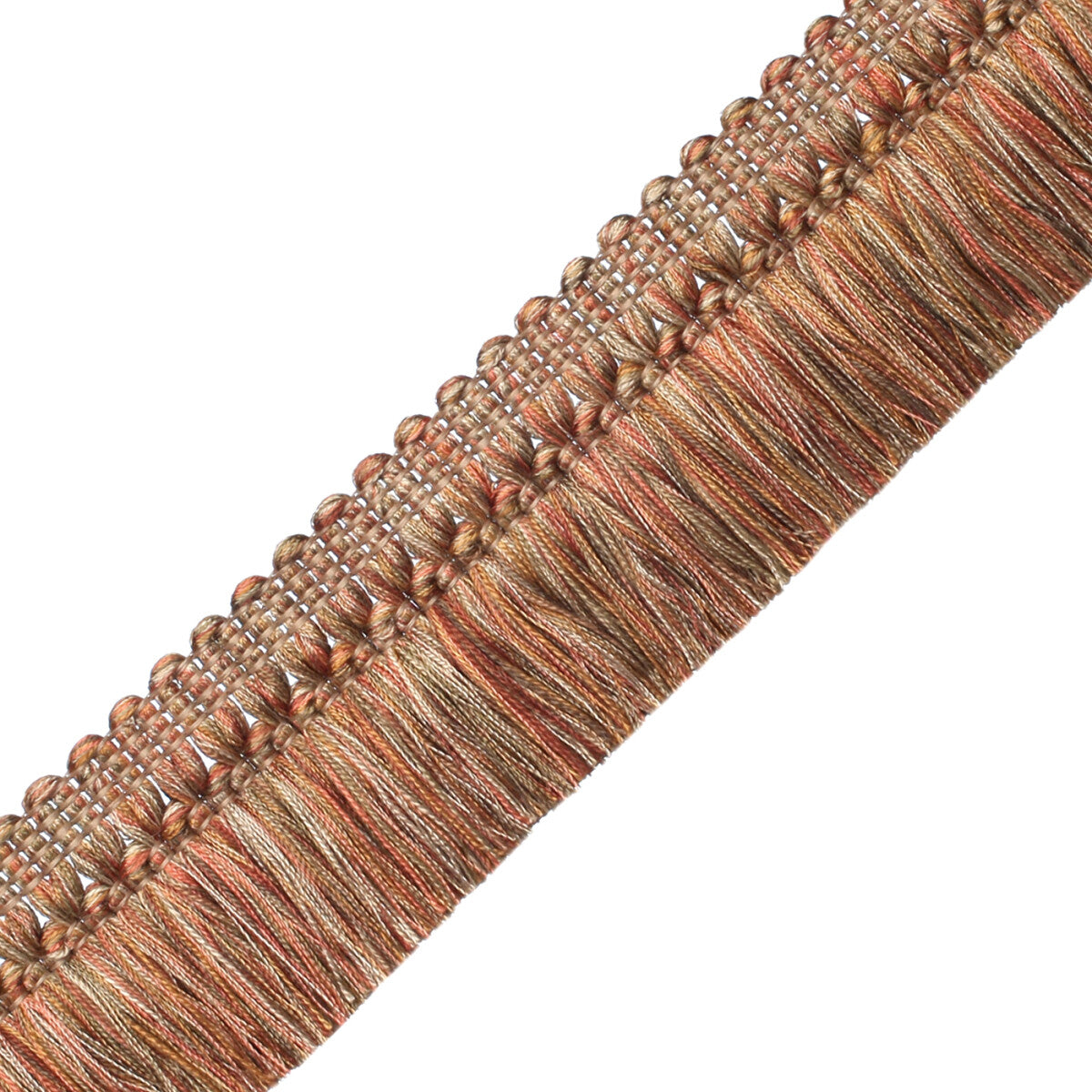 Aurelia Brush Fringe Trim by Samuel & Sons in Tea, BR-56131-30, swatch
