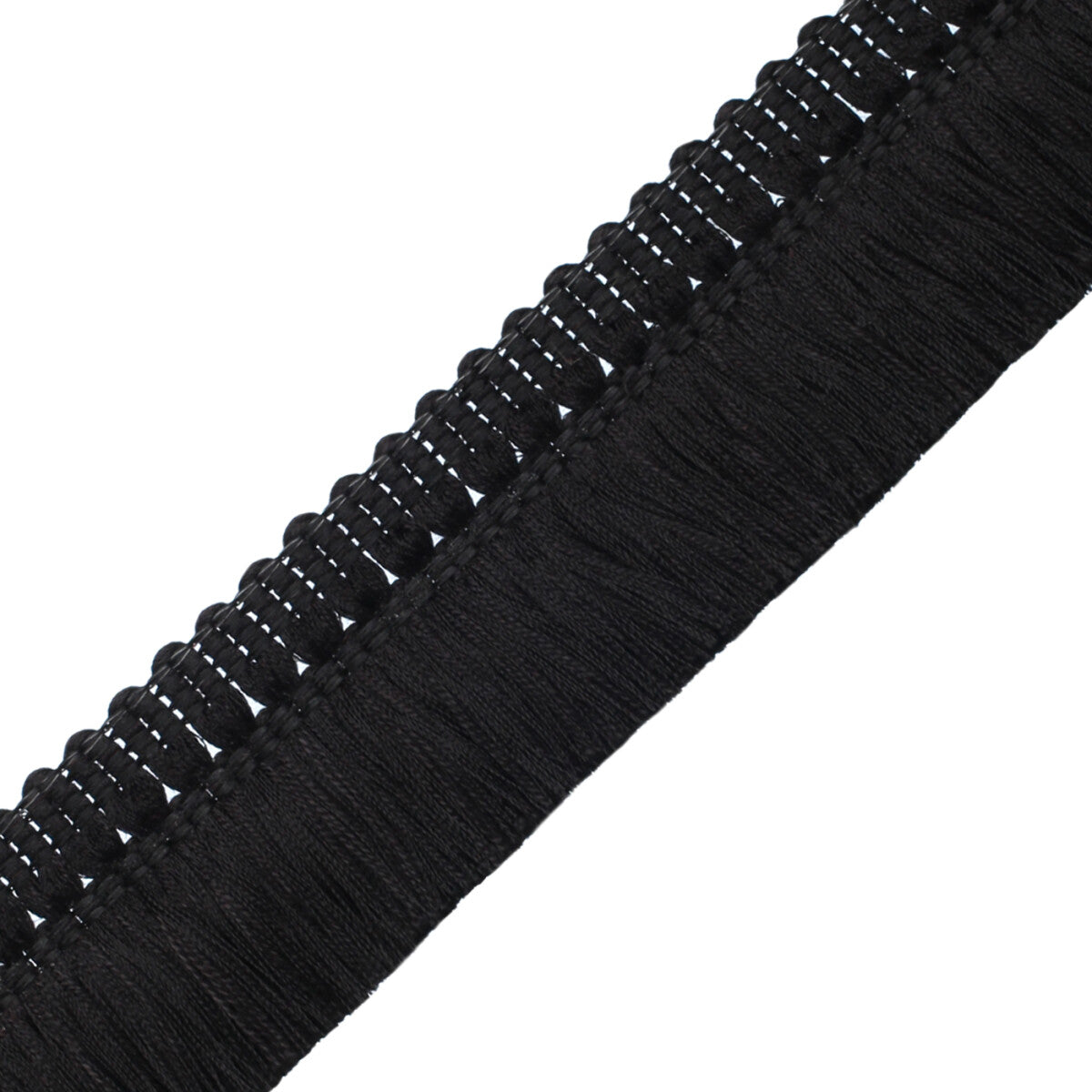 Aurelia Brush Fringe Trim by Samuel & Sons in Onyx, BR-56131-33, swatch