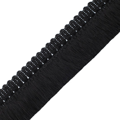 Aurelia Brush Fringe Trim by Samuel & Sons in Onyx, BR-56131-33, swatch