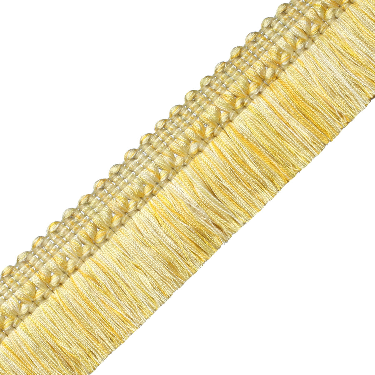 Aurelia Brush Fringe Trim by Samuel & Sons in Lemon, BR-56131-34, swatch