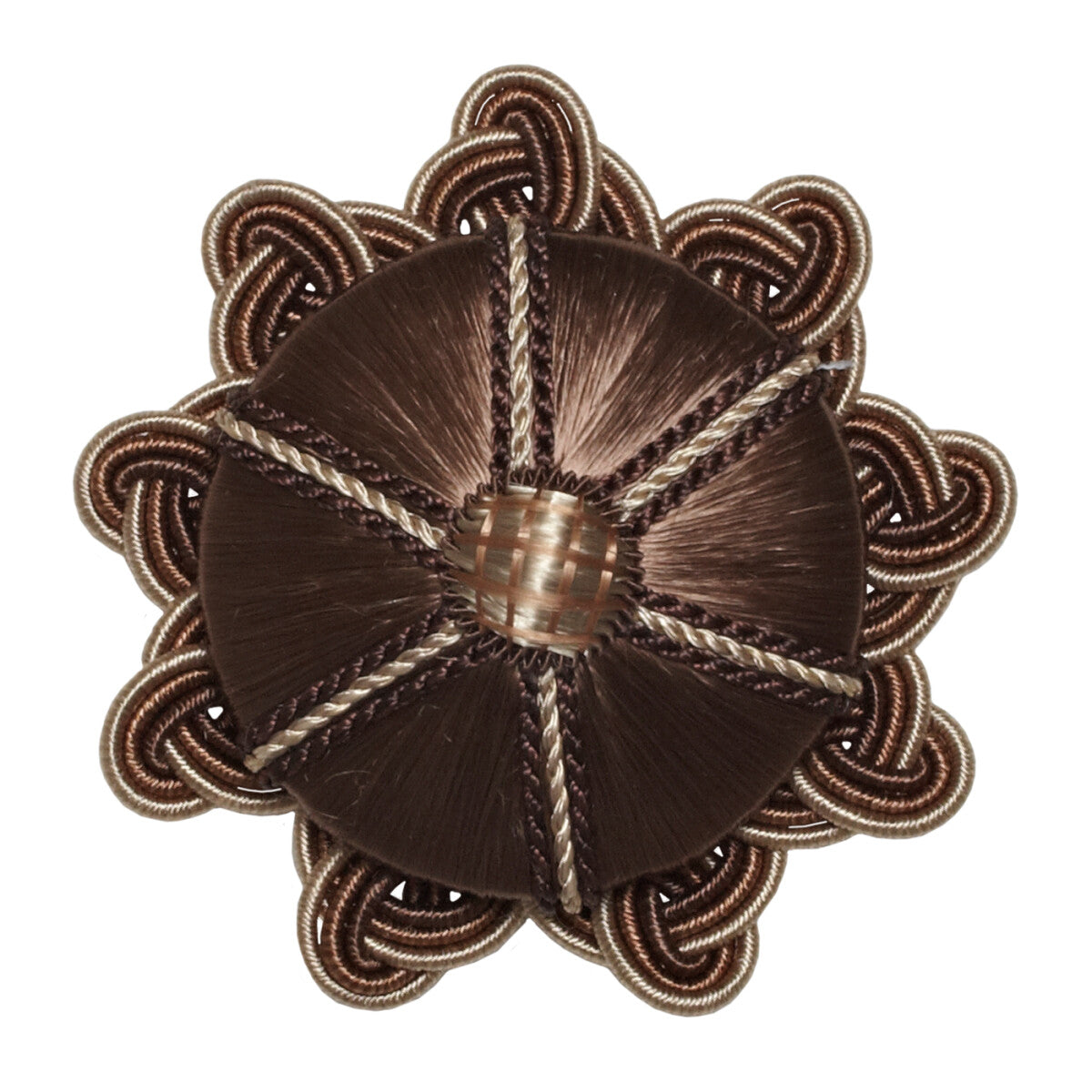 Aurelia Rosette by Samuel & Sons in Chocolate