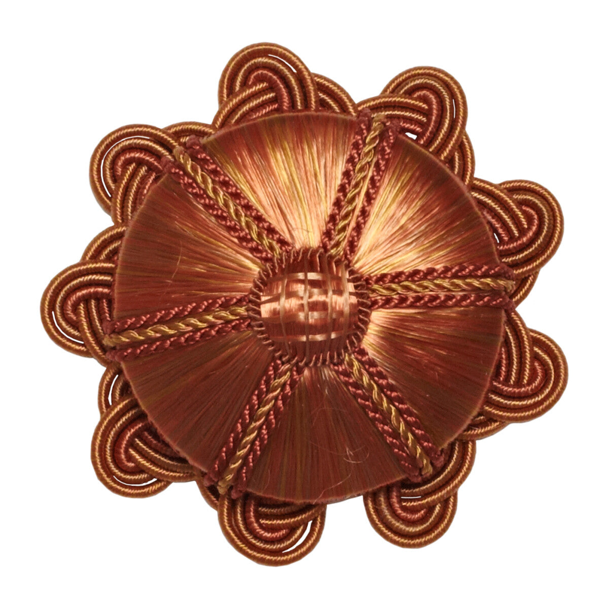Aurelia Rosette by Samuel & Sons in Tangerine