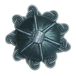 Aurelia Rosette by Samuel & Sons in Aquamarine