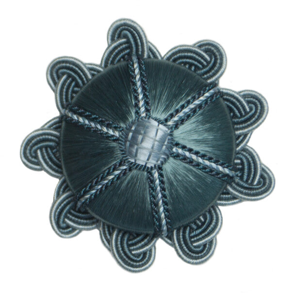 Aurelia Rosette by Samuel & Sons in Aquamarine