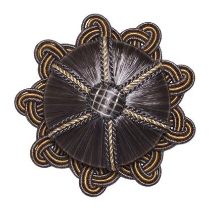 Aurelia Rosette by Samuel & Sons in Charcoal/Citron