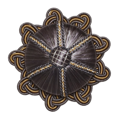 Aurelia Rosette by Samuel & Sons in Charcoal/Citron