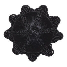 Aurelia Rosette by Samuel & Sons in Onyx