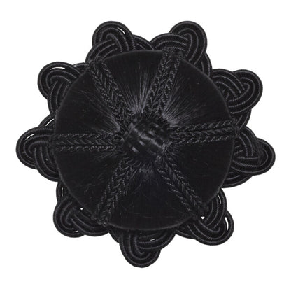 Aurelia Rosette by Samuel & Sons in Onyx