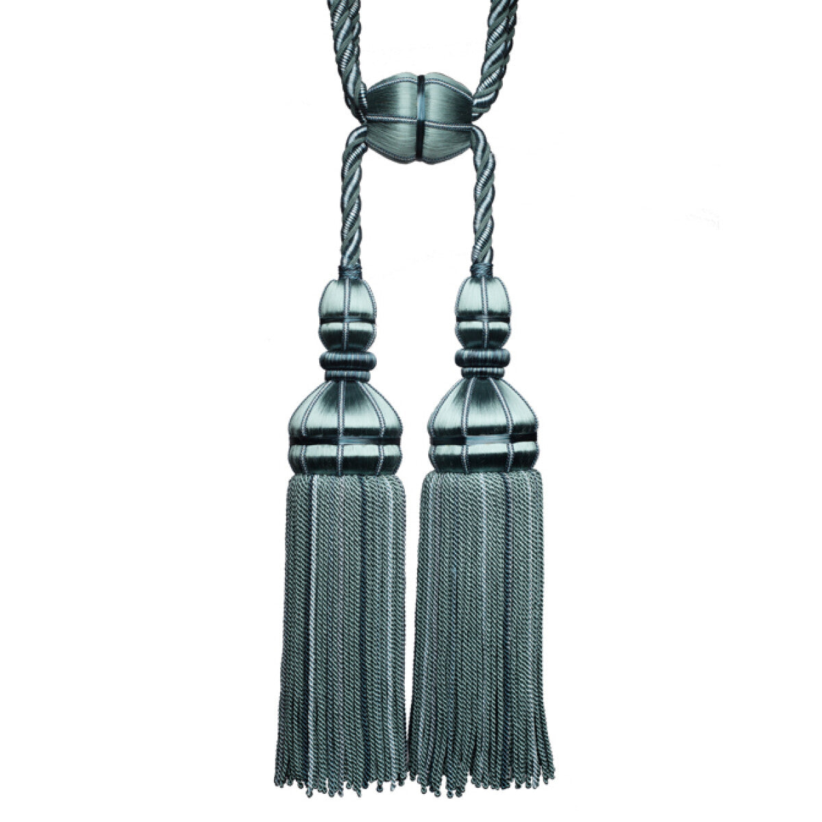 Aurelia Double Tassel Tieback by Samuel & Sons in Aquamarine, TT-56134-03, swatch