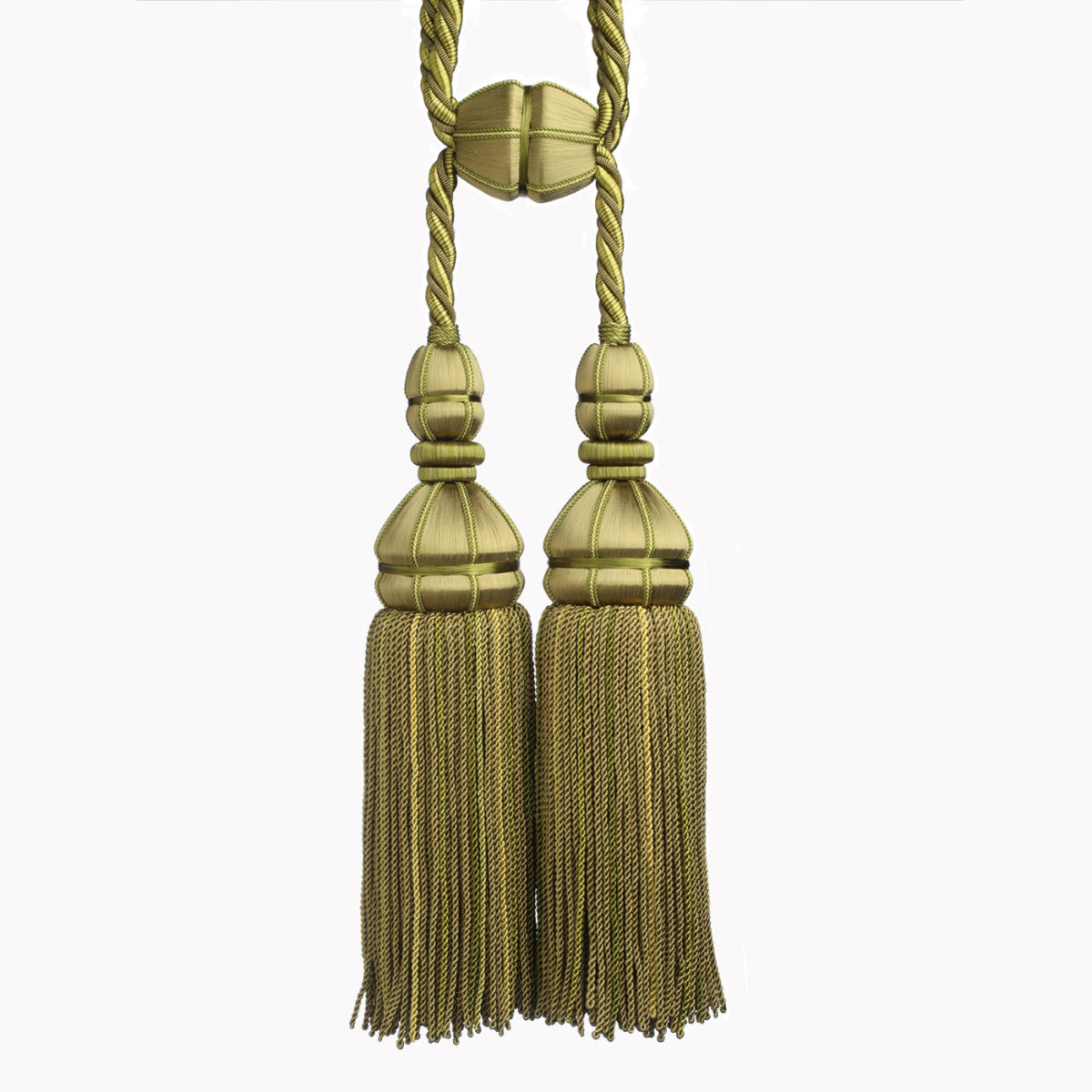 Aurelia Double Tassel Tieback by Samuel & Sons in Apple Green, TT-56134-04, swatch