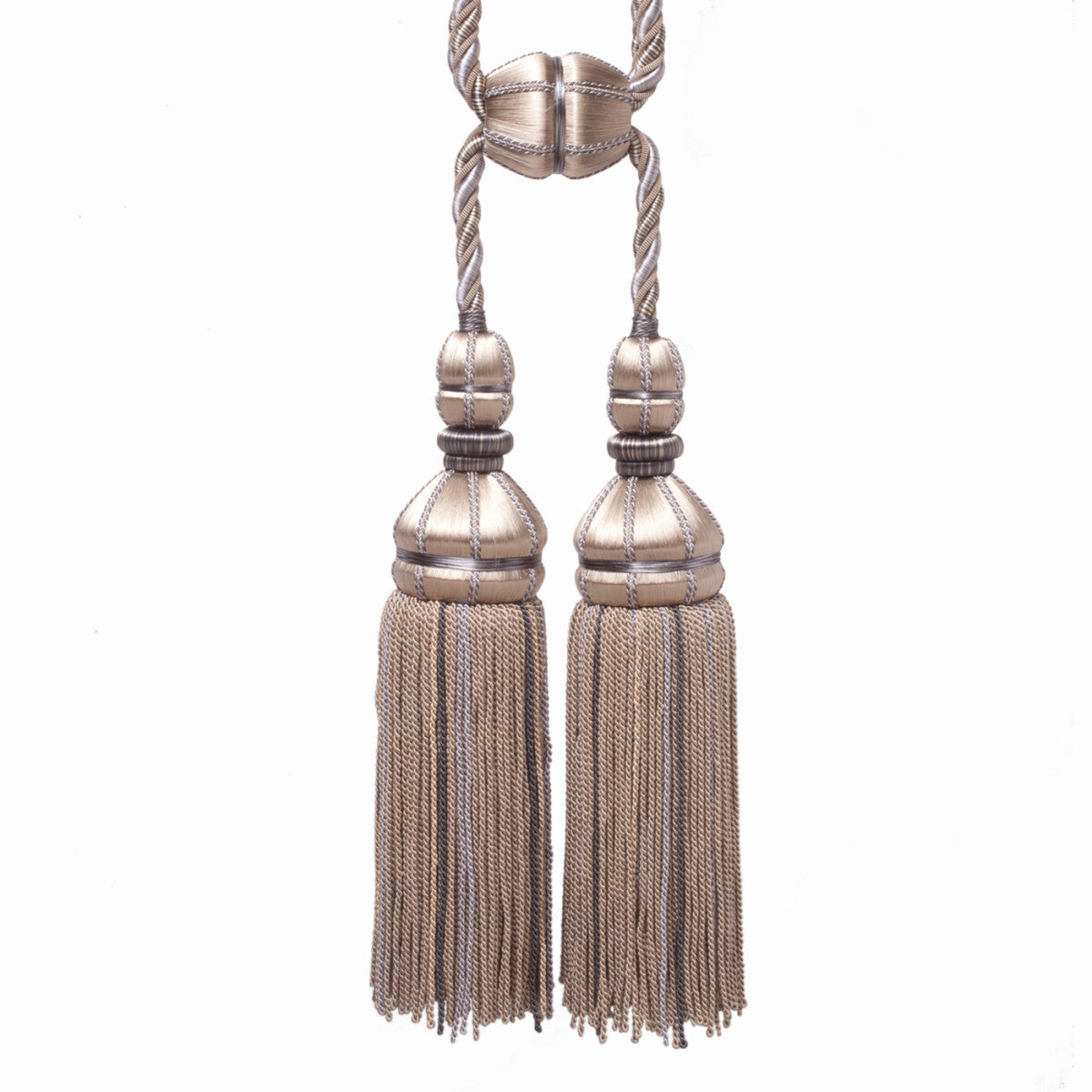 Aurelia Double Tassel Tieback by Samuel & Sons in Mica, TT-56134-08, swatch