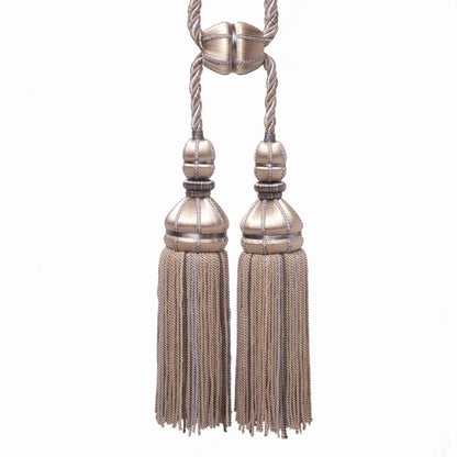 Aurelia Double Tassel Tieback by Samuel & Sons in Mica, TT-56134-08, swatch