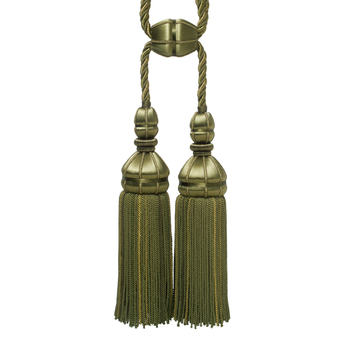 Aurelia Double Tassel Tieback by Samuel & Sons in Loden, TT-56134-13, swatch