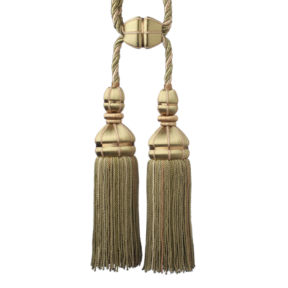 Aurelia Double Tassel Tieback by Samuel & Sons in Sage, TT-56134-17, swatch