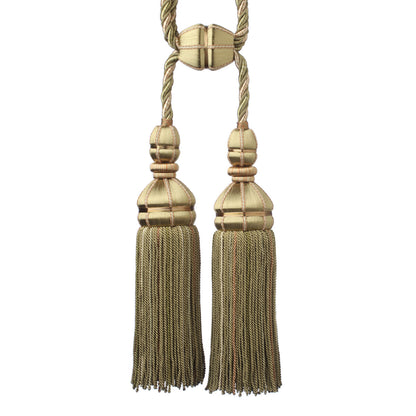 Aurelia Double Tassel Tieback by Samuel & Sons in Sage, TT-56134-17, swatch