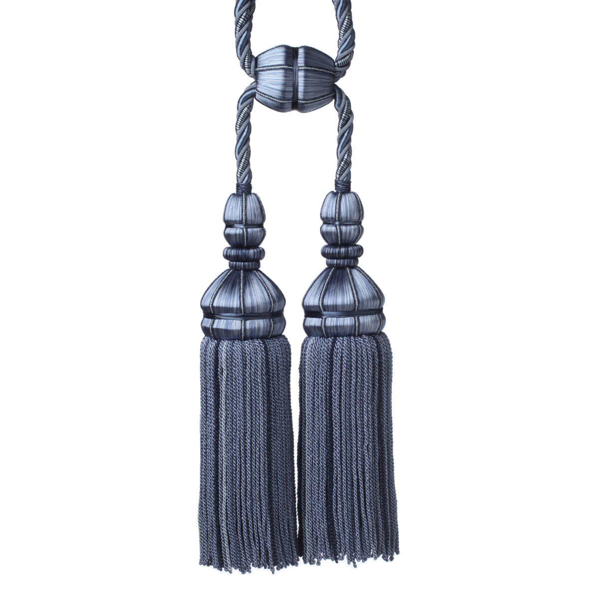 Aurelia Double Tassel Tieback by Samuel & Sons in Sapphire, TT-56134-19, swatch