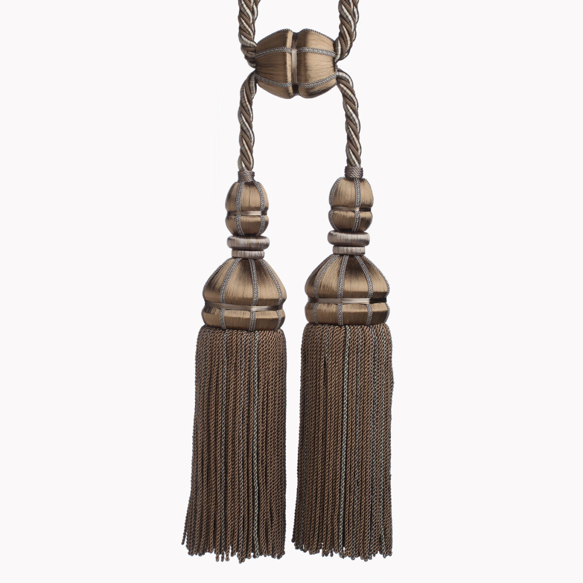 Aurelia Double Tassel Tieback by Samuel & Sons in Gris, TT-56134-27, swatch