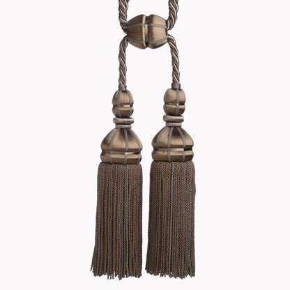 Aurelia Double Tassel Tieback by Samuel & Sons in Gris, TT-56134-27, swatch