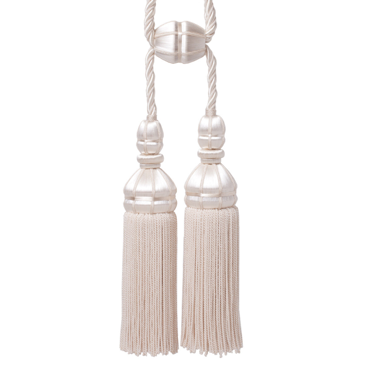 Aurelia Double Tassel Tieback by Samuel & Sons in Ivory, TT-56134-29, swatch