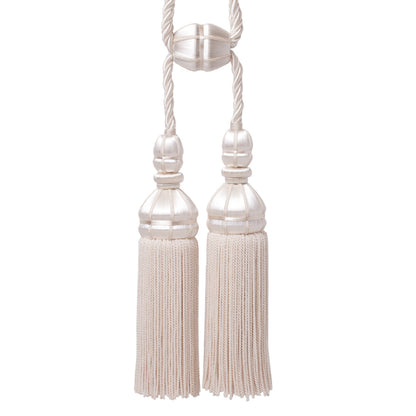 Aurelia Double Tassel Tieback by Samuel & Sons in Ivory, TT-56134-29, swatch