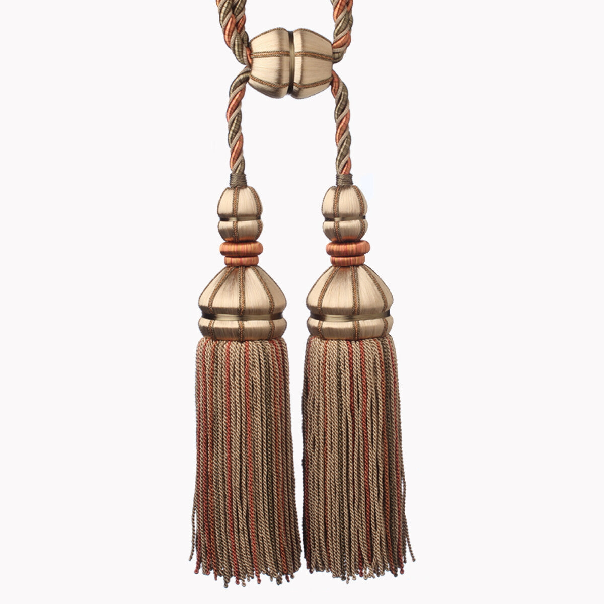 Aurelia Double Tassel Tieback by Samuel & Sons in Tea, TT-56134-30, swatch