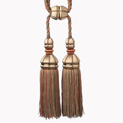 Aurelia Double Tassel Tieback by Samuel & Sons in Tea, TT-56134-30, swatch
