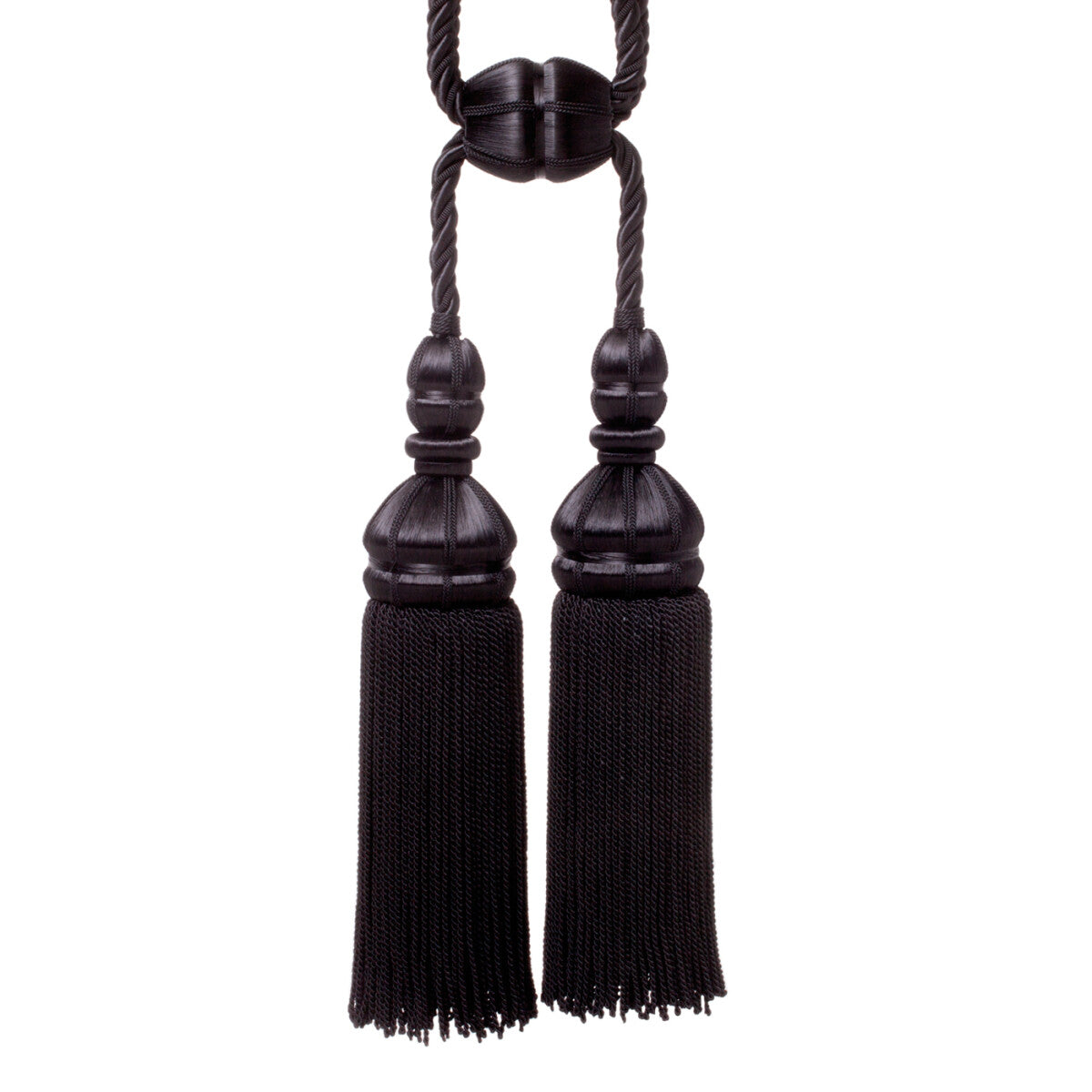 Aurelia Double Tassel Tieback by Samuel & Sons in Onyx, TT-56134-33, swatch