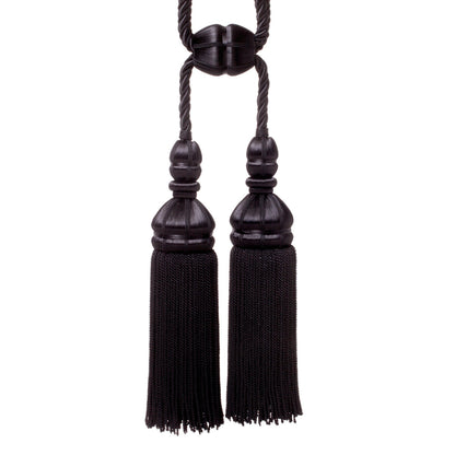 Aurelia Double Tassel Tieback by Samuel & Sons in Onyx, TT-56134-33, swatch
