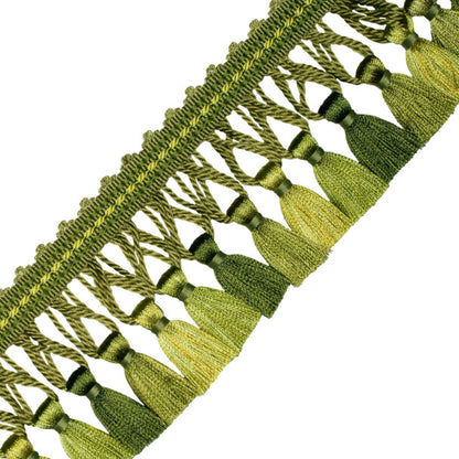 Aurelia Tassel Fringe Trim by Samuel & Sons in Apple Green