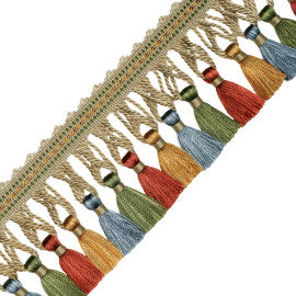 Aurelia Tassel Fringe Trim by Samuel & Sons in Jewel