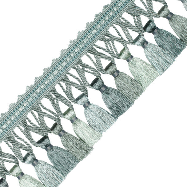 Aurelia Tassel Fringe Trim by Samuel & Sons in Surf