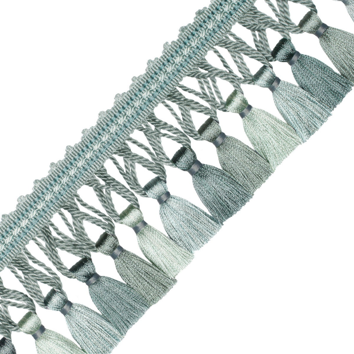 Aurelia Tassel Fringe Trim by Samuel & Sons in Surf