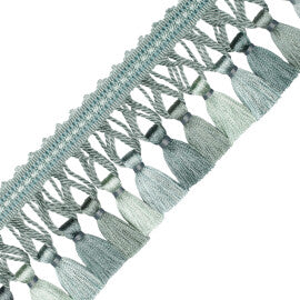 Aurelia Tassel Fringe Trim by Samuel & Sons in Surf