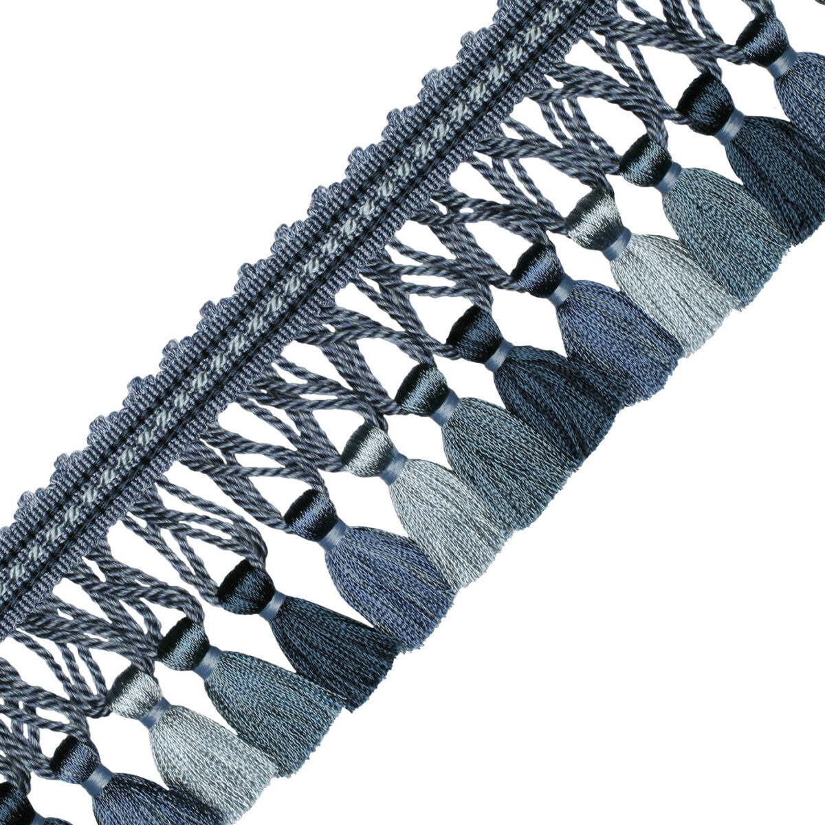 Aurelia Tassel Fringe Trim by Samuel & Sons in Sapphire