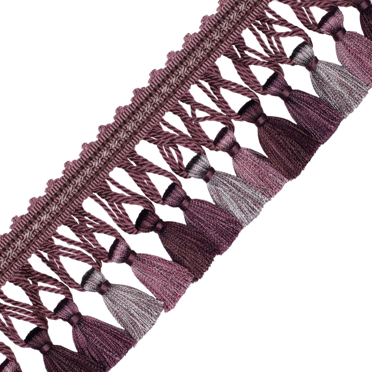 Aurelia Tassel Fringe Trim by Samuel & Sons in Amethyst