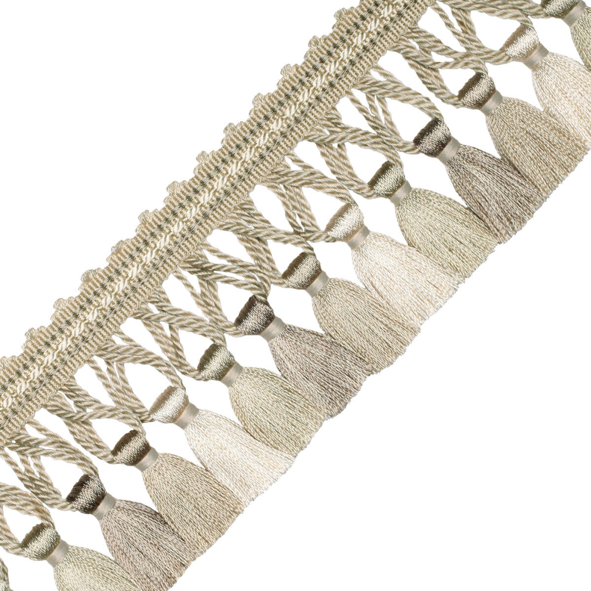 Aurelia Tassel Fringe Trim by Samuel & Sons in Bisque