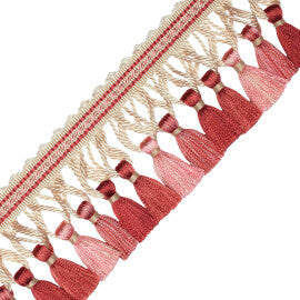 Aurelia Tassel Fringe Trim by Samuel & Sons in Shell