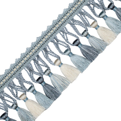 Aurelia Tassel Fringe Trim by Samuel & Sons in Wedgewood