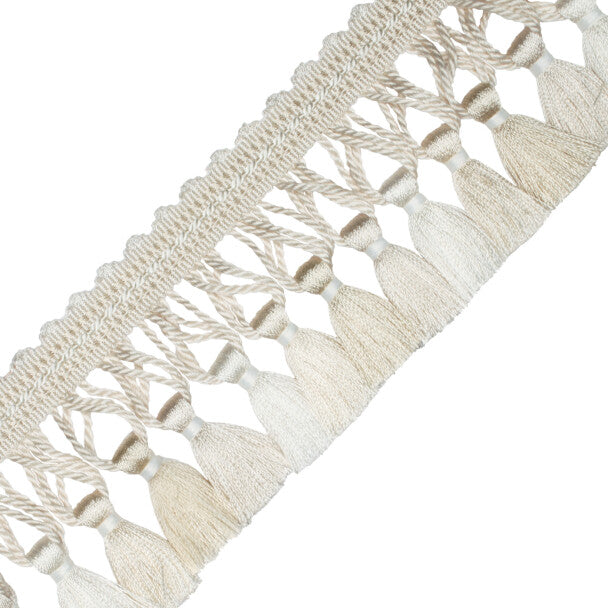 Aurelia Tassel Fringe Trim by Samuel & Sons in Ivory
