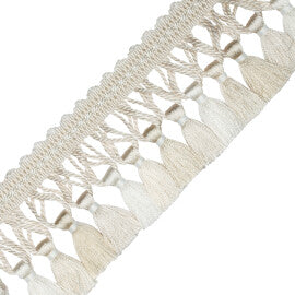 Aurelia Tassel Fringe Trim by Samuel & Sons in Ivory