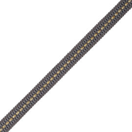 1/2" Aurelia Gimp Trim by Samuel & Sons in Charcoal/Citron