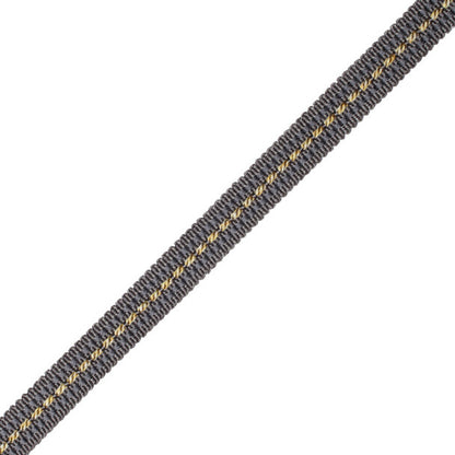 1/2" Aurelia Gimp Trim by Samuel & Sons in Charcoal/Citron
