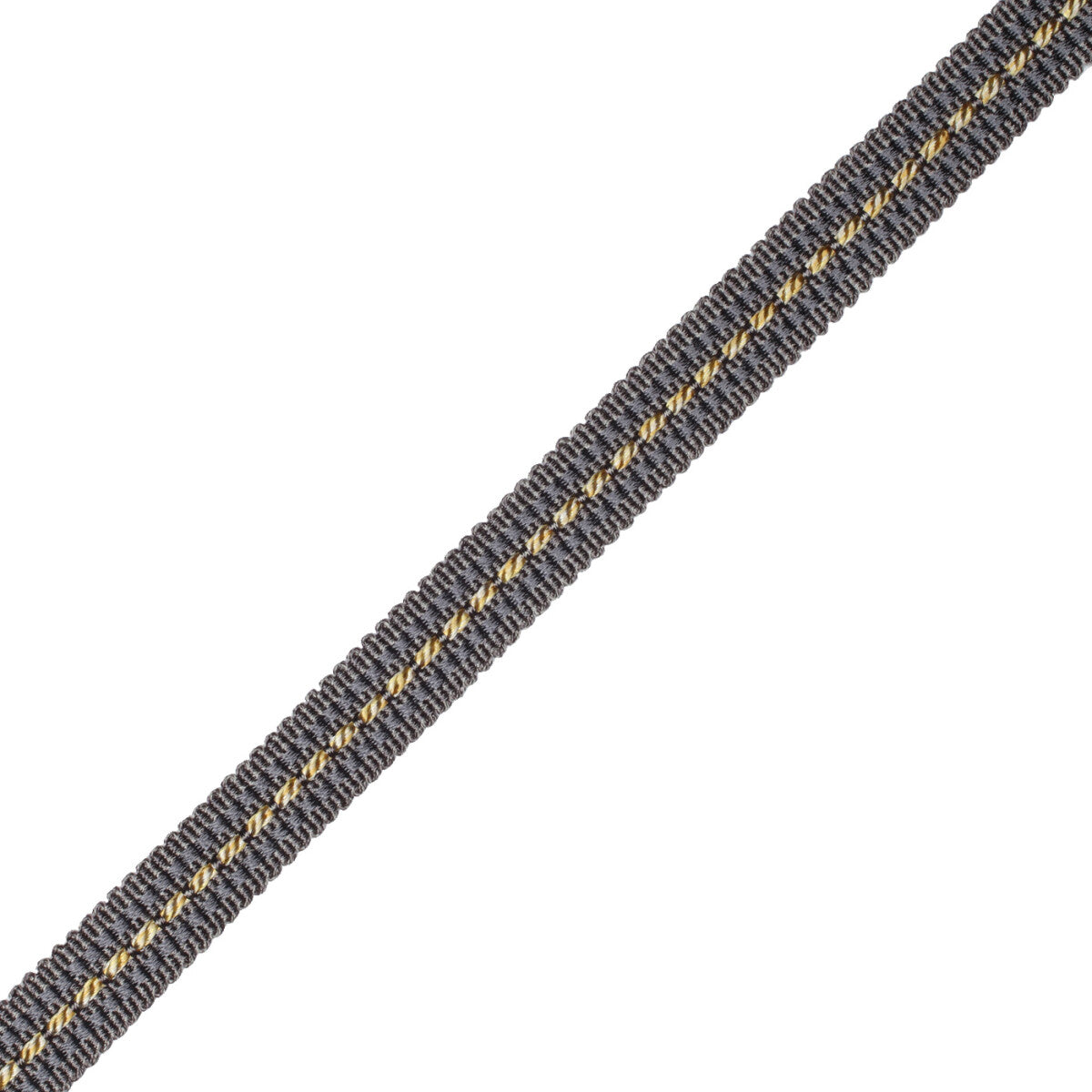 1/2" Aurelia Gimp Trim by Samuel & Sons in Charcoal/Citron